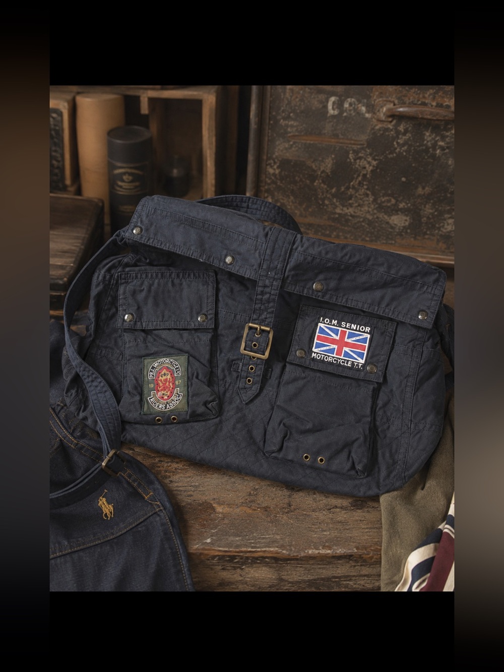 Vintage! Rare! POLO RALPH LAUREN military messenger bag!
